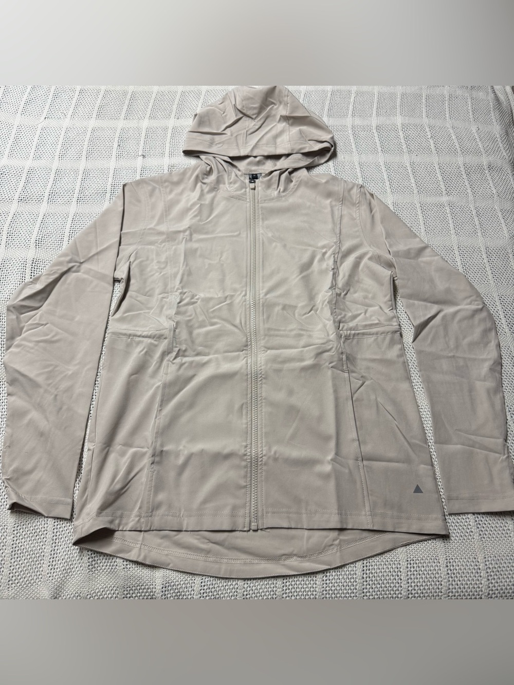 Balance Athletica Lightweight Hooded Jacket in Beige